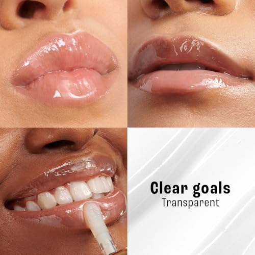 Image of LAKME 9to5 HyaGloss Powerplump Lip Oil, Clear Goals, 4.2ml, for Plump Glossy Lips, with Hyaluronic Acid, Vitamin E & Peppermint Oil, Lightweight Non-Sticky Formula (Pack of 2)