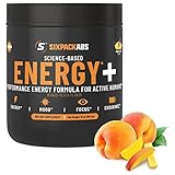 Science Based Energy Plus - Performance Energizing Pre Workout Formula- Enhance Energy, Mood, Focus - Mango Peach Flavor