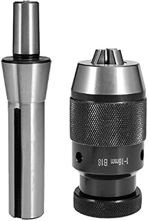Keyless 1/32"- 5/8" Heavy Duty Drill Chuck With R8 Shank Adapter Self Tighten