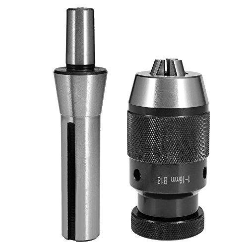 Keyless 1/32"- 5/8" Heavy Duty Drill Chuck With R8 Shank Adapter Self Tighten