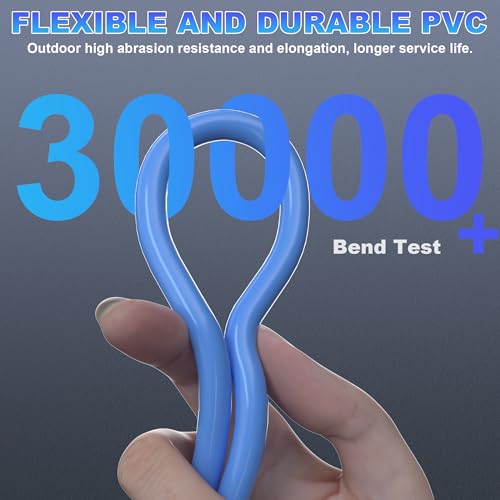 Cat 7 Outdoor Ethernet Cable (100ft), SFTP Triple Shielded Ethernet Cable Indoor, High-Speed 10Gbps 600MHz, Waterproof, UV Resistant, Direct Burial, In-Ground, Network, Internet, LAN, Cat7-100 Feet