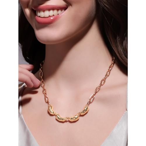 Image of Rubans Demi Fine Stainless Steel Necklace Chain Link Gift for Women & Girls
