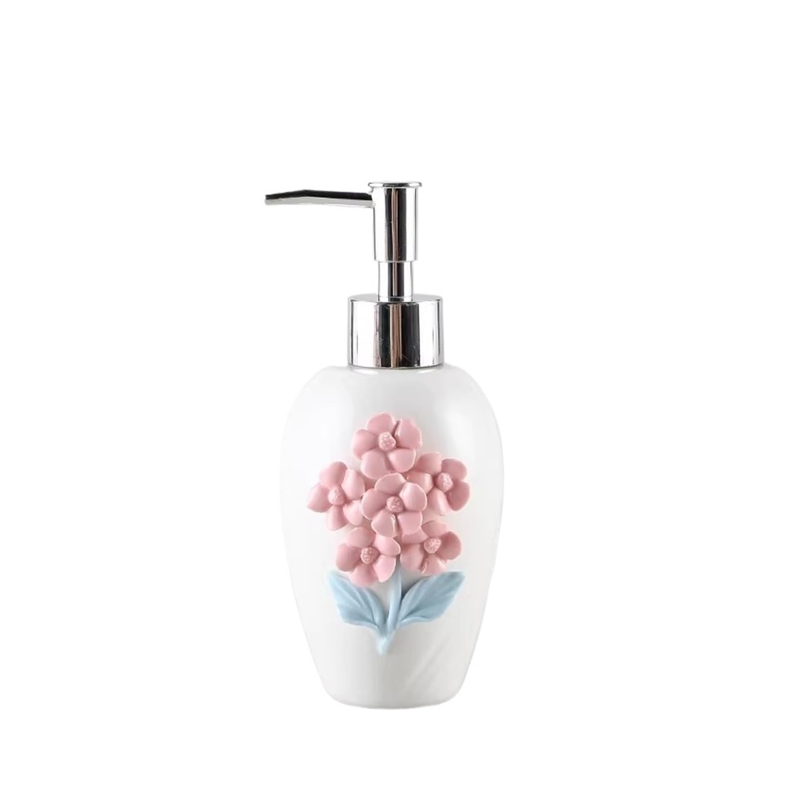 Yuue White Empty Barthroom And Dish Ceramic Lotion Bottle Sub Packaging Shampoo Hand Large Capacity Pressing Empty Decor For Counter(White)