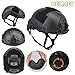 Tactical Airsoft Helmet Set - Paintball Thickened Fast MH Helmet 90° Flip Goggle Steel Mesh Mask Helmet Cover