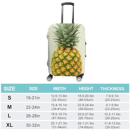 Fresh Pineapple Luggage Cover for Suitcase Tsa Approved Stylish Suitcase Covers Washable Stretch Suitcase Protector Anti-Scratch Travel Baggage Covers for 19-32 Inch Luggage2
