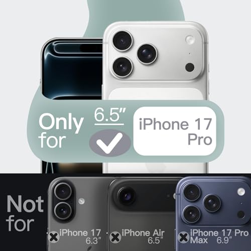 Image of JETech Magnetic Silicone Case for iPhone 17 Pro, Midnight Green