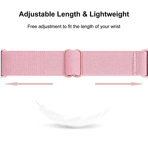 Bolesi 3 Pack 18Mm Stretchy Nylon Watch Bands For Garmin Venu 2S / Vivoactive 4S/ Vivoactive 3S,Soft Sport Band Quick Release Wristband Loop Elastic Strap For Men Women #TOP3