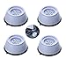4 Piezas Goma Amortiguador de Vibraciones,Amortiguador de vibraciones universal,Lavadoras Lavadora Antivibración Pies Almohadillas para las Secadoras de Lavadora(S)