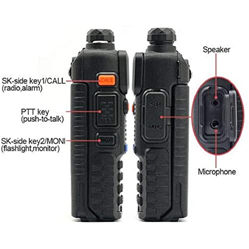 Baofeng Uv-5R Two Way Radio Dual Band 144-148/420-450Mhz Walkie Talkie 1800Mah Li-Ion Battery(Black) #TOP2