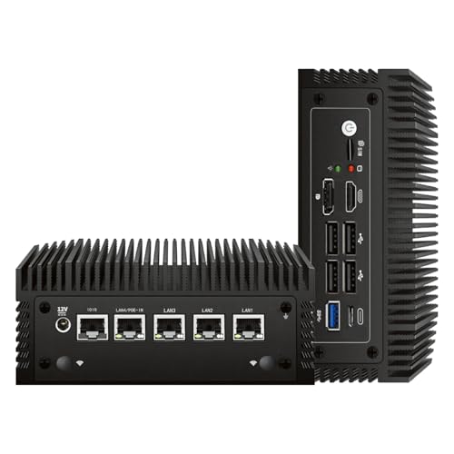 ミニPC コンパクト ブラック Intel N100 Intel N100 Mini PC with 4 LAN Ports – MiniPCaffe.com