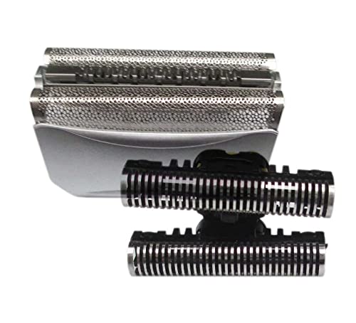 Series 5 51S Shaver Razor Foil & Cutter for Braun 8970, 8975, 8985, 8986, 8987, 8990, 8991, 8995,8595, 8795, 8581, 8583, 8585, 8588, 8590, 8781, 8783, 8790, WF1s(Silver)