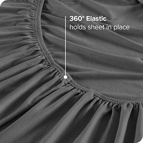 Bare Home 100% Organic Cotton Jersey Sheet Set, Ultra Soft, 100% Cotton - Sheet Set & Pillowcase - Deep Pocket Bed Sheets (Twin Xl, Grey) #TOP5