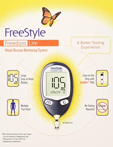 image for Freestyle Lite FreeStyle Freedom Lite Blood Glucose Meter, 1 Count (Pa