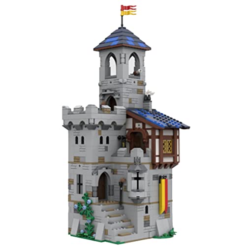 Morton3654Mam Burgfestung Bausteine MOC-92106, Mittelalterliche Architektur Modular Building Bausatz, 1366 Teile Haus Klemmbausteine Kompatibel mit Lego, (L0D03339AQB14OWA) Cover