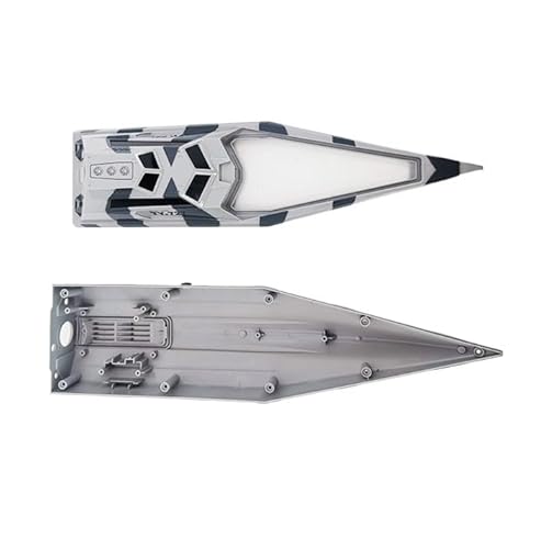 Hull, Upper and Lower Parts, Compatible with TX727 RC Jet Boat(Gray)