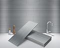 Art3d 4" x 12" Peel and Stick Stainless Steel Metal Backsplashes for Kitchen (30 Pack)