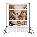 AOFOTO 3x5ft White Bookshelf with Teddy Bears Photography Backdrop Vintage Books Bookcase Wood Floor Background Study Room Decor Indoor Kid Newborn Baby Boy Infant Portrait Photoshoot Studio Props