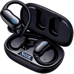 Sport Kopfhörer Bluetooth mit Ohrbügel, ANC Noise Cancelling & Transparenzmodus, 96H Laufzeit, IPX7 Wasserbeständig, ENC Mikrofon, In-Ear Kopfhörer mit sicherem Halt für Laufen, Fitness & Pendeln