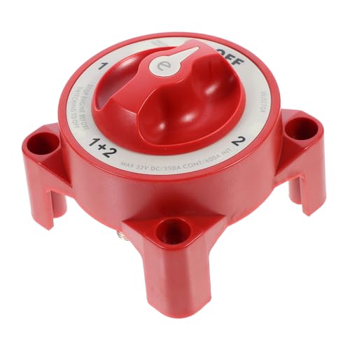 Anneome Practical Disconnect Cut off Power for Car Battery 600a Isolator Outdoor Disconnect Auto Shut off Red