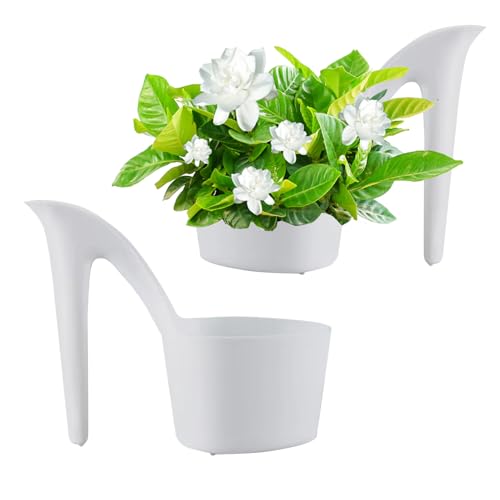 Sukkulente Blumen für den Innenbereich: Hochhackiger Pflanzschuh, dekorative Schreibtischvase | kreative Wanddekoration, Blumenwand, einzigartige Form der Damenschuhe, I