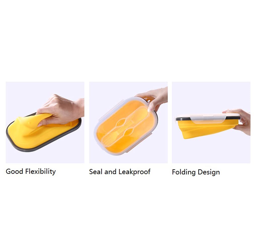 Contenitore per il pranzo in silicone, a prova di perdite, in
