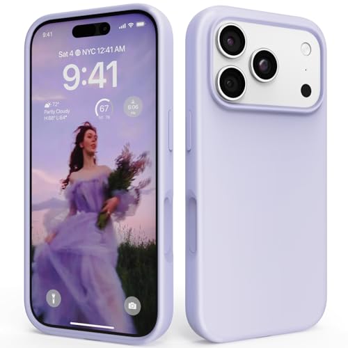Coque iPhone 17 Pro 6,3" silicone liquide violet finition premium