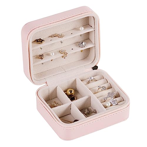Boîte de rangement collier et bijoux en écrin compact aux finitions soignées