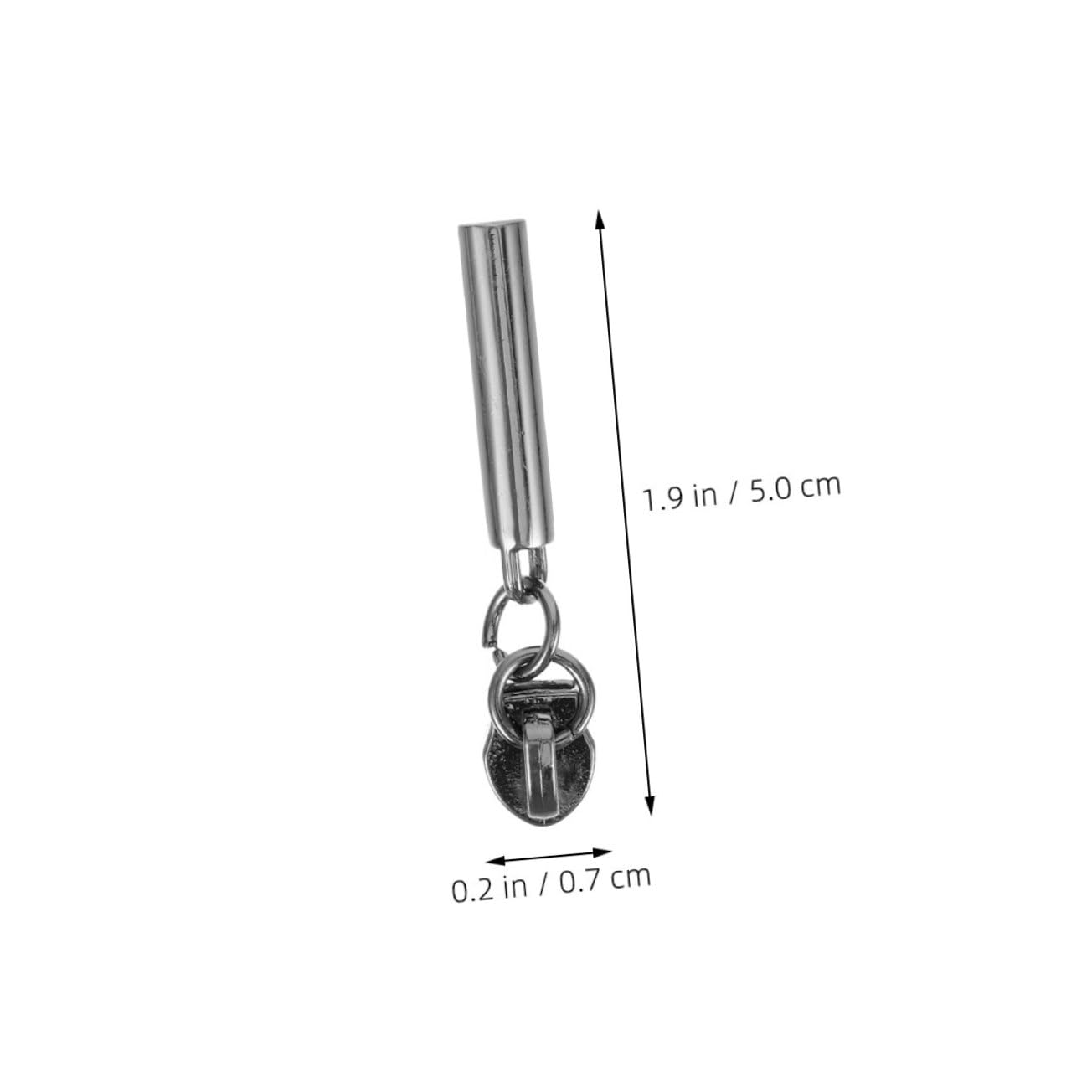 DEARMAMY 5pcs Zipper Pull Replacement Fashionable Luggage Zipper Pulls for Clothing Coats Backpacks Zinc Alloy