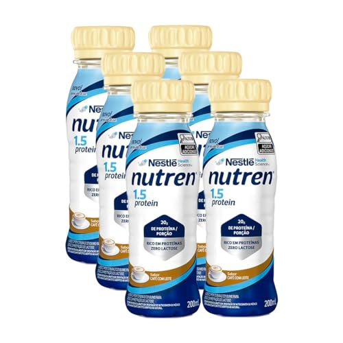 Nutren 1.5 Protein 200ml Sabor Café com Leite kit com 6 unidades