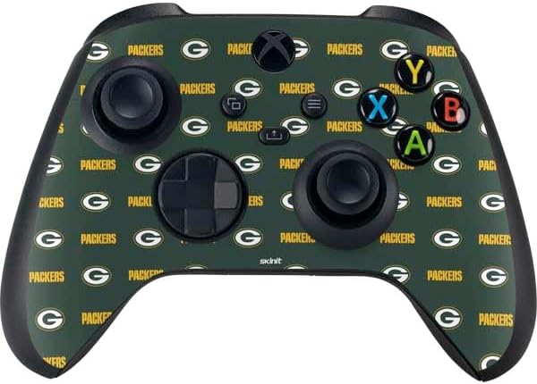 Skinit Decal Gaming Skin Compatible with Xbox Series X Bundle - Officially Licensed NFL Green Bay Packers Blitz Series Design