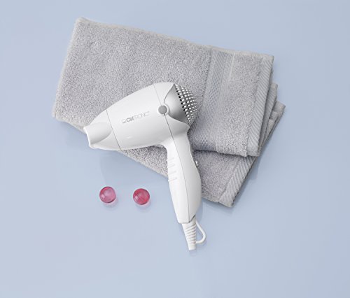 Clatronic® Reisehaartrockner | kompakte Größe | 1200 Watt | 2 Temperatur-/Leistungsstufen | Formdüse 360° drehbar (abnehmbar)… – Ansicht 4