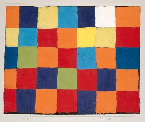 Table de couleurs Paul Klee : tableau décoration murale 60x90