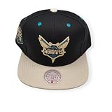 Mitchell & Ness Charlotte Hornets XL HWC Snapback Hat Natural