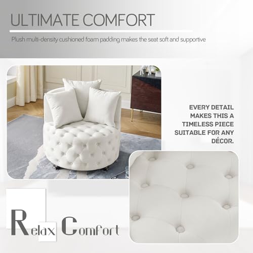 Sillón Plegable Beige con Foam y Ruedas miniatura 4