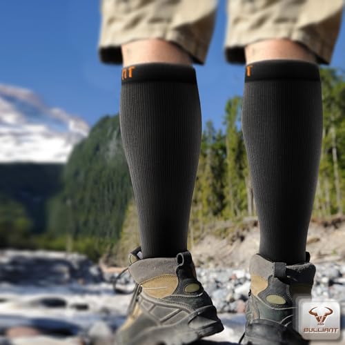 BULLIANT Men's Cushioned Compression Knee High Sports Recovery Socks 3Pack - image 3