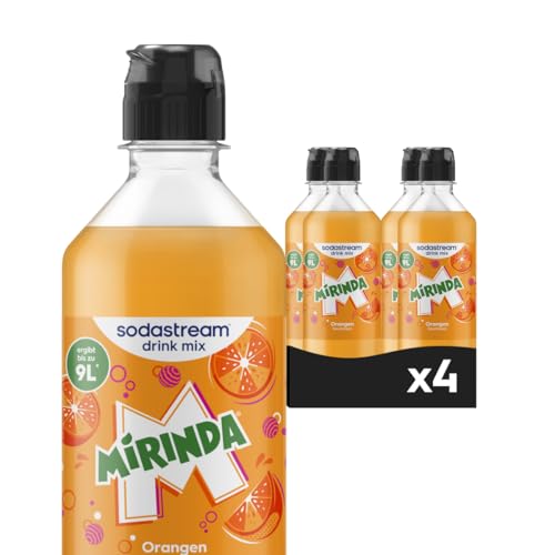 Sodastream drink mix Mirinda – Sirup für gesprudeltes & stilles Wasser, 4er Pack (4 x 440 ml), ergibt bis zu 9L Fertiggetränk 1