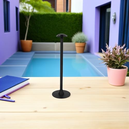 Poste de soporte ajustable de hierro y plástico resistente para fundas de jardín 7