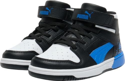 Image of PUMA Kids' Rebound Layup Mid Hook and Loop Sneakers