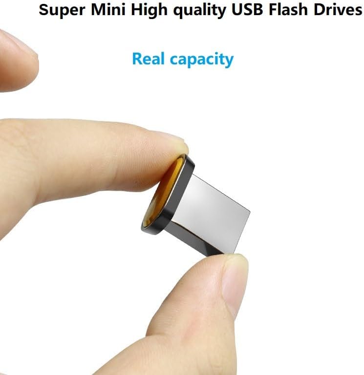 4GB USB 2.0 Small Size USB Flash Drive SUNKANGKIE Nano Tiny Ultra Slim Thumb Drive Hidden USB Memory Stick Drive Data Stick Expansion Disk Thumb Drive (Silver, 4GB) image 3