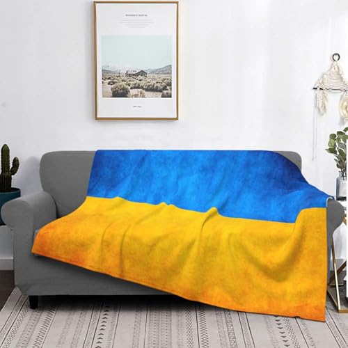 Couverture légère drapeau ukrainien pour vos soirées sur le canapé - 5