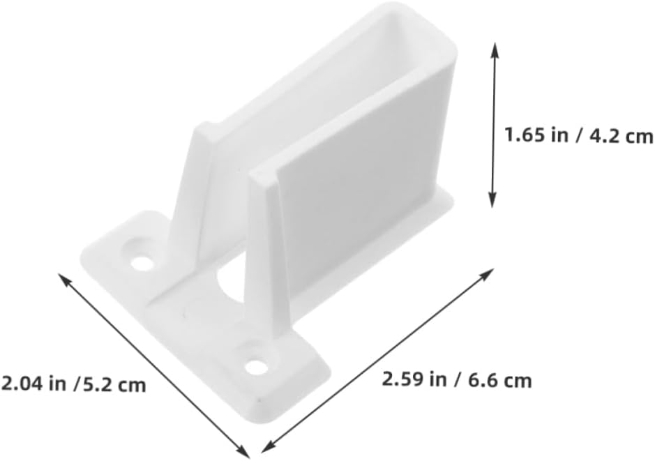 20pcs Pe Plastic Shelf Brackets for Curtain Rods Closet Support Durable Wall Mount Bracket for Cabinets Shelves Enhanced Stability Versatile Functionality