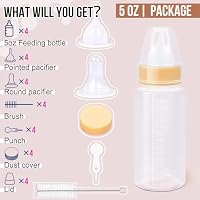 Puppy Kitten Nursing Bottle 5oz - Small Animal Feeding Kit with Nipples | Hand Feeding Supplies for Puppies, Kittens, Rabbits, Ferrets & Newborn Pets — image 3