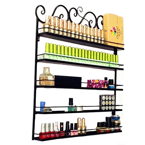 Rehomy Wand-Nagellack-Organizer, 5 Ebenen, Nagellack, Regal, für 100 Flaschen, Nagellack/ätherische Öle – Bild 6