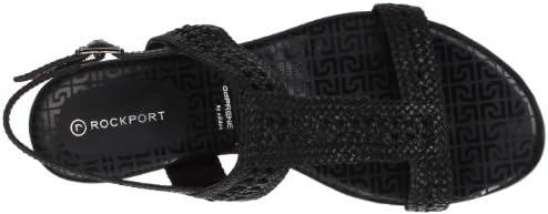 Rockport Women's Nahara H-Band Woven Sandal,Black,5 M US | Image 4