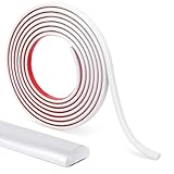 LONGKING 10 ft Peel and Stick Trim, Molding Trim for Walls, Edges, Borders, Backsplash Tiles, Flexible and Self Adhesive Trim, White
