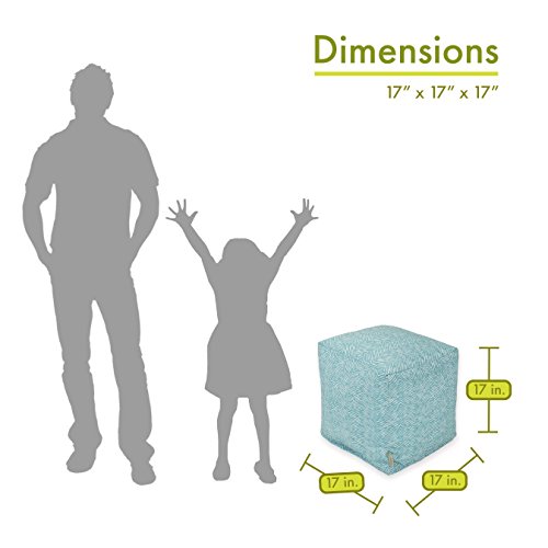 Xorbee 7-Foot Foam-Filled Bean Bag Chair in Twill, Midnight Black