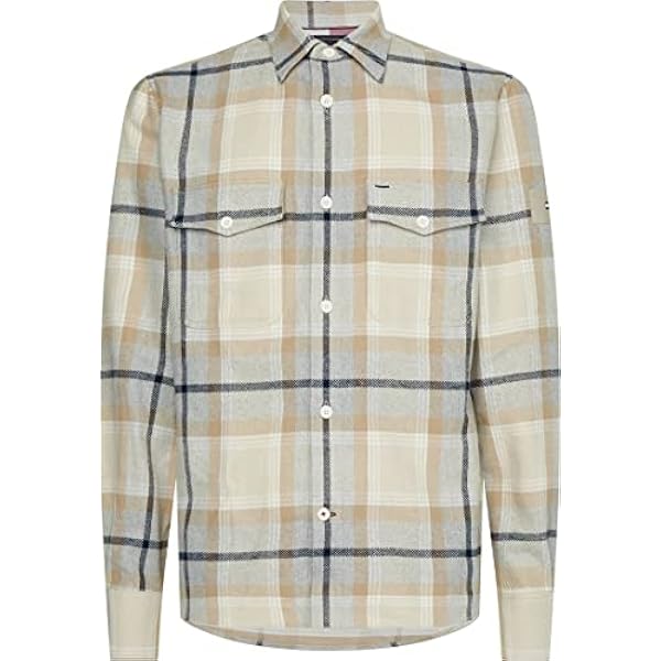 Tommy Hilfiger Camiseta de verificación cepillada