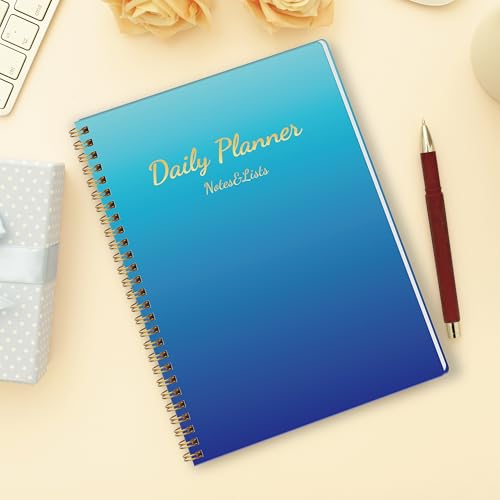 Cute Daily Planner Undated & To Do List Notebook for Work: With Hourly Schedule, 80 days Day on a Page Planner for Life Tasks - Day & Hour Agenda, Organizer Journal For Women or Men Purple