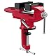 Nuovoware Schraubstock 70 mm, 360° Drehbar Universal Tischschraubstock Tragbar Bankklemme mit Amboss und Achse Fixieren von Werkstück für Holzbearbeitung Metallbearbeitung Schneidleitung, Rot