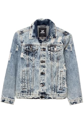 Amazon.com: X RAY Boys Denim Jacket, 100% Cotton & Cotton Flex
